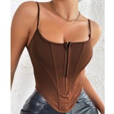 Solid Crop Cami Top