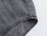 Pocket-Embellished Linen Shirt with Mid-Waist Trousers Set