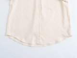 Pocket-Embellished Linen Shirt with Mid-Waist Trousers Set