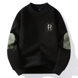Winter Thickened Fleece Round Neck Base Layer Sweatshirts
