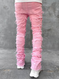 Men's Ripped Jeans Slim Fit Jeans Stretch Destroyed Ripped Skinny Jeans Fashion Holes Hip-pop Skinny Denim Pants