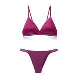 Seductive Strapless Backless Bikini Bra Set