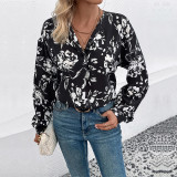 Allover Floral Print Top