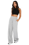 Women's Summer Palazzo Pants Wide Leg Long Pants with Pockets