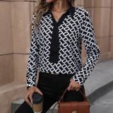 Allover Print Blouse