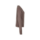Solid Color O Neck Hollow Pullover Sweater