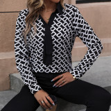 Allover Print Blouse