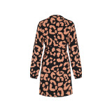 Allover Print Knot Side Wrap Dress