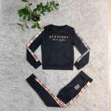 Fashion Embroidery Letter Sweatsuit Two Piece Set