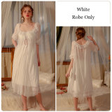 French-style Sexy Deep V Pure Desire Chest Pad Camisole Sleepwear Set