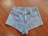 Stretchy Shorts and Denim Jacket Set
