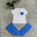 Women's Short Sleeve Tops & Wide-leg Pants Two-piece Set