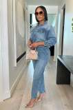 The Jump Off Denim Jumpsuit