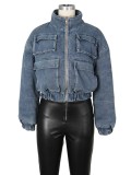 Fashion Multi-Pocket Denim Cotton Jacket