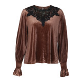 Solid Color Long Sleeve Knitted Shirt