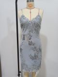 Sparkling Zip-Back Bodycon Dress