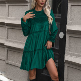 Dark Green Velvet Party Dresses