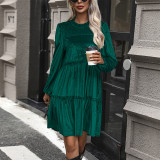 Dark Green Velvet Party Dresses