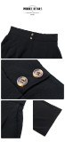 Fashion Work Pants Casual Solid High Waist Wide-leg Trousers