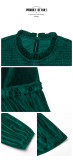 Dark Green Velvet Party Dresses