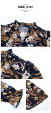 Floral Print V Neck Ruffle Trim A Line Dress