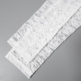Lace Cover-up Strapless Long Pants Three-piece Outfit