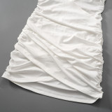Sexy V Neck Elegant Low Cut Mini Dress Wrap 2023 Flare Ruched Dresses