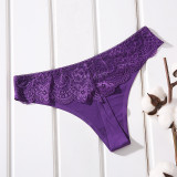 MOQ 3PCS Ice Silk Lace Sportswear Seamless Thong