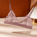 MOQ 3PCS Seductive Wire-free and Sponge-free New Thin Wrapped Chest Girl's Underwear