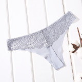 MOQ 3PCS Ice Silk Lace Sportswear Seamless Thong