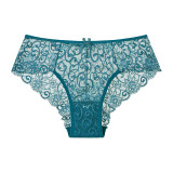 MOQ 3pcs High-waisted Breathable Lace and Floral Women's Underwear