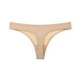 Seductive Ice Silk Printed Sporty Yoga Low-rise Thong