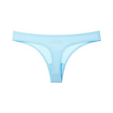 Seductive Ice Silk Printed Sporty Yoga Low-rise Thong