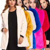 Women Super Warm Long Cardigan Coat Fluffy Faux Fur Winter Fleece Sherpa Jacket