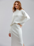 Relaxed and Stylish Loose-Fitting Fashionable Long Skirt Two-Piece Set
