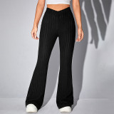 High Waist Flare Leg Pants