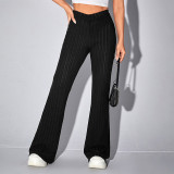 High Waist Flare Leg Pants