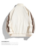 Polyester Velvet Men's Stand Collar Casual Sports Jacket