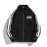 Polyester Men's Stand Collar Casual Sports Jacket