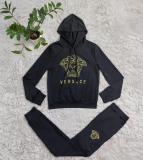 Casual Embroidered Women's Hoodie Two Piece Outfits