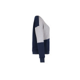Pullover Stitching Color Block Drop Shoulder Sweatshirt
