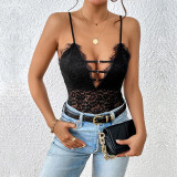 Sexy See Through Mesh Cami Bodysuit Teddies