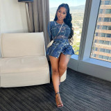 She Classy Bodysuit Skort Set