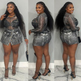 She Classy Bodysuit Skort Set