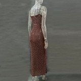 Sparkling Diamond Sensual Mermaid Gown Dress