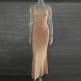 Sparkling Diamond Sensual Mermaid Gown Dress