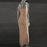 Sparkling Diamond Sensual Mermaid Gown Dress