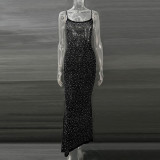 Sparkling Diamond Sensual Mermaid Gown Dress