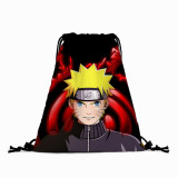 3D Naruto Student Bag Naruto Drawstring Bag Anime Backpack Cloth Bag Naruto Kakashi