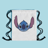 Drawstring Bag Stitch Cartoon Printing String Backpack Portable Storage Bag Gifts